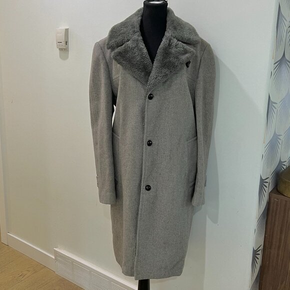 Vintage SEARS Men's Wool Pea Coat - Picture 1 of 11